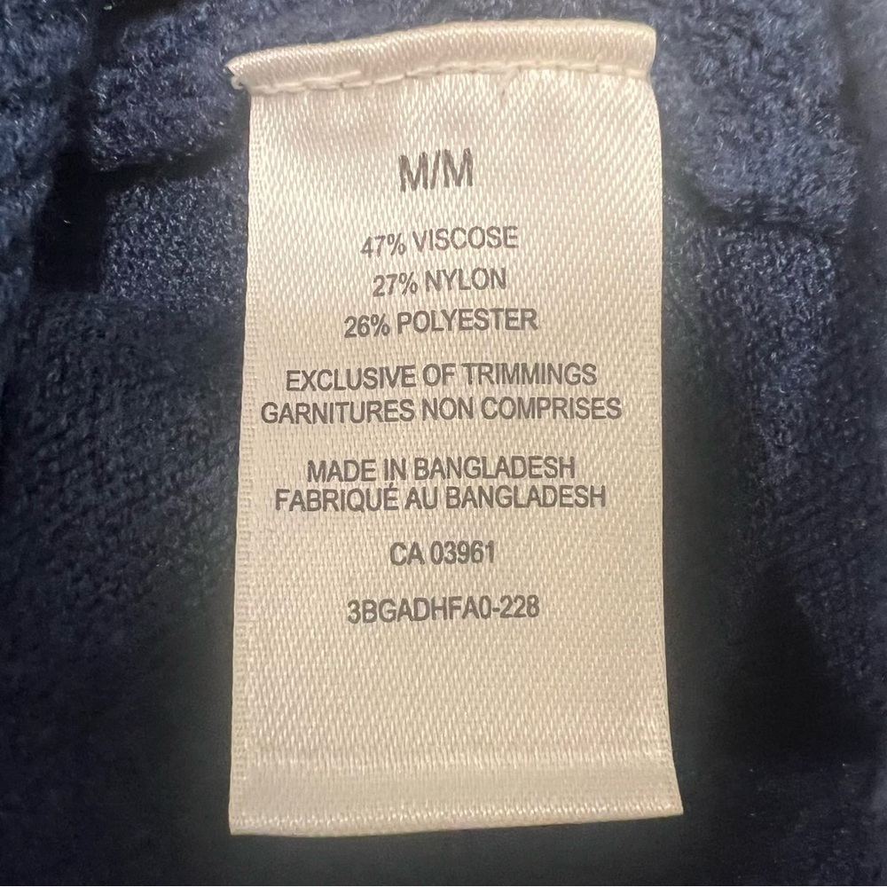 DENVER HAYES Blue Cowl Neck Sweater | Size Medium | Viscose, Nylon, Polyester - Picture 7 of 7
